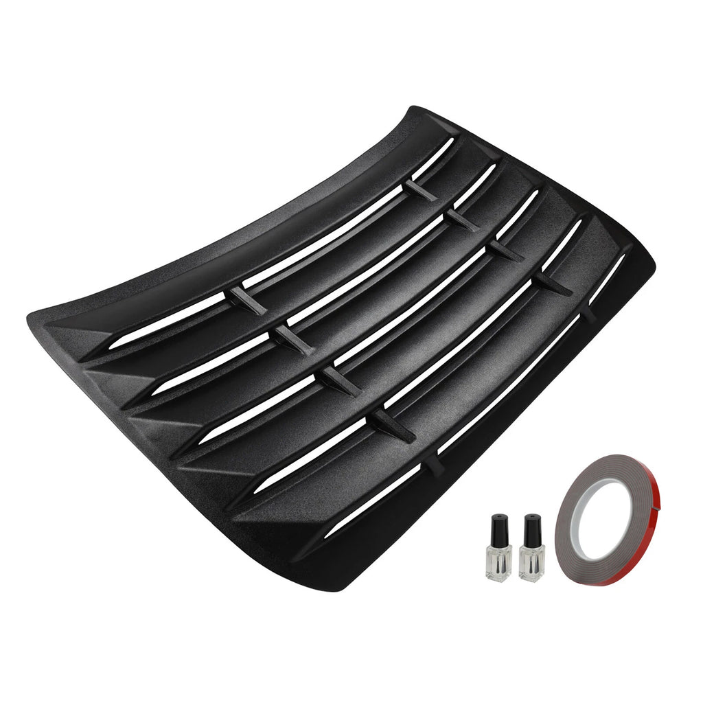 Rear ABS Black Window Louver Sun Shade Cover for Honda Civic Sedan (2016–2021)