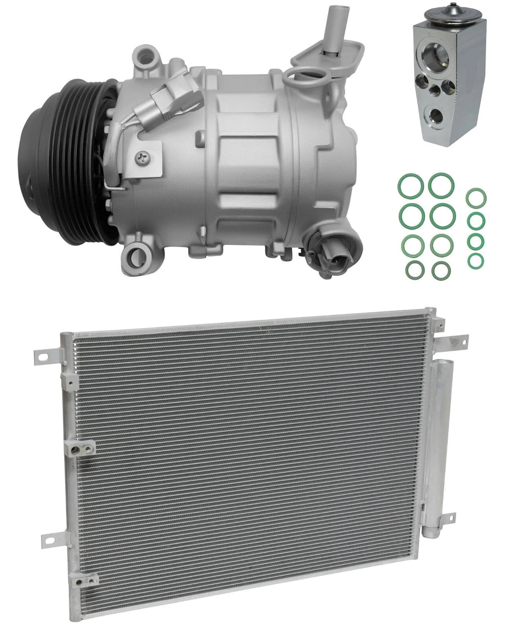 AC Compressor Kit With Condenser for Chrysler 200 2.4L (2017–2019)