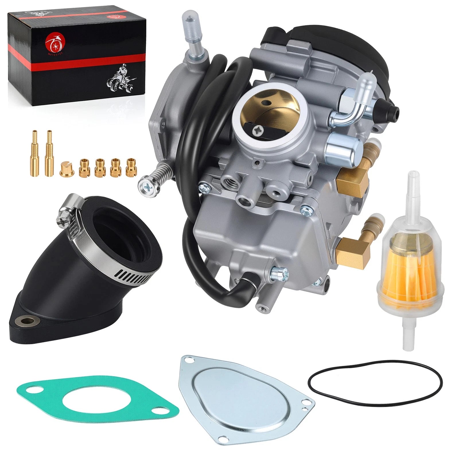 Carburetor & Intake Manifold Boot for Suzuki KingQuad 300 4x4 (1999–2002)