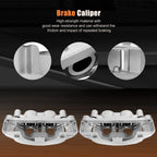 Front Brake Calipers w/ Brackets Dual Piston for GMC Sierra 2500 3500 HD (2011–2017)