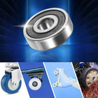 2X 6200-2RS Deep Groove Ball Bearings for Auto (10x30x9mm)