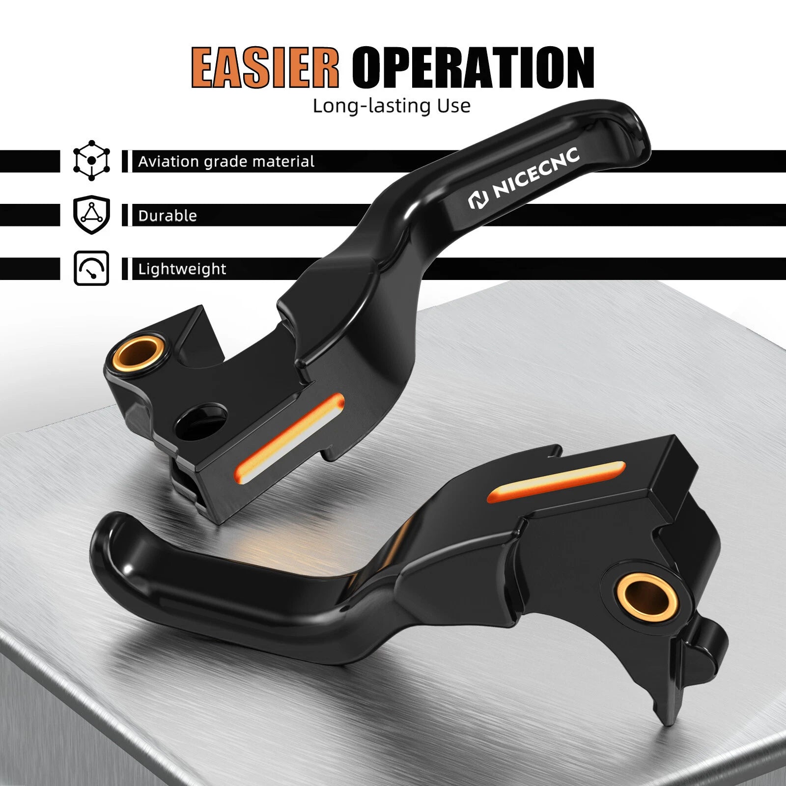 CNC Short Brake Clutch Levers for Harley Iron 883 (2014–2015)