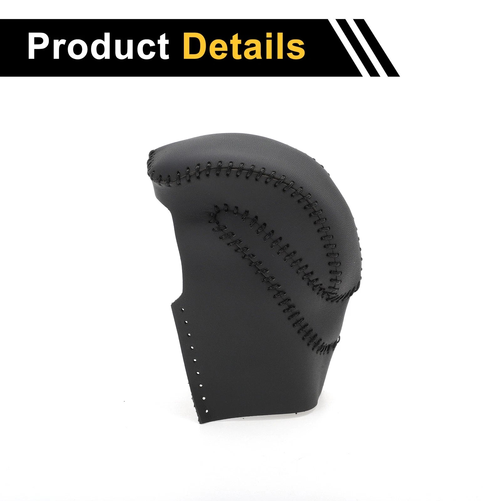 1 Pc Gear Shift Knob Cover for Honda Accord (2013–2017) Black Faux Leather