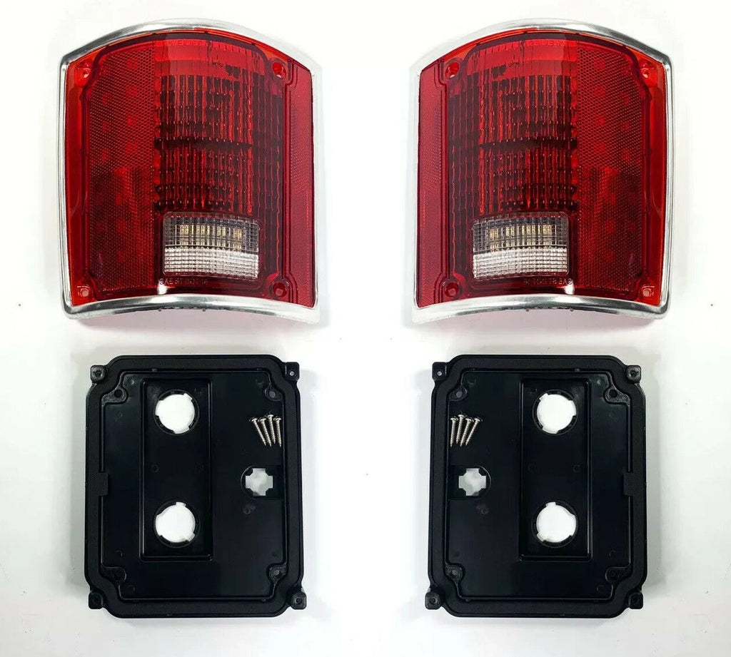 Sequential LED Tail Light Set with Flasher w Trim for 1973-1991 Blazer Jimmy