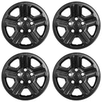 16" Gloss Black Wheel Skins for 2007-2017 Jeep Wrangler - UQSK0120