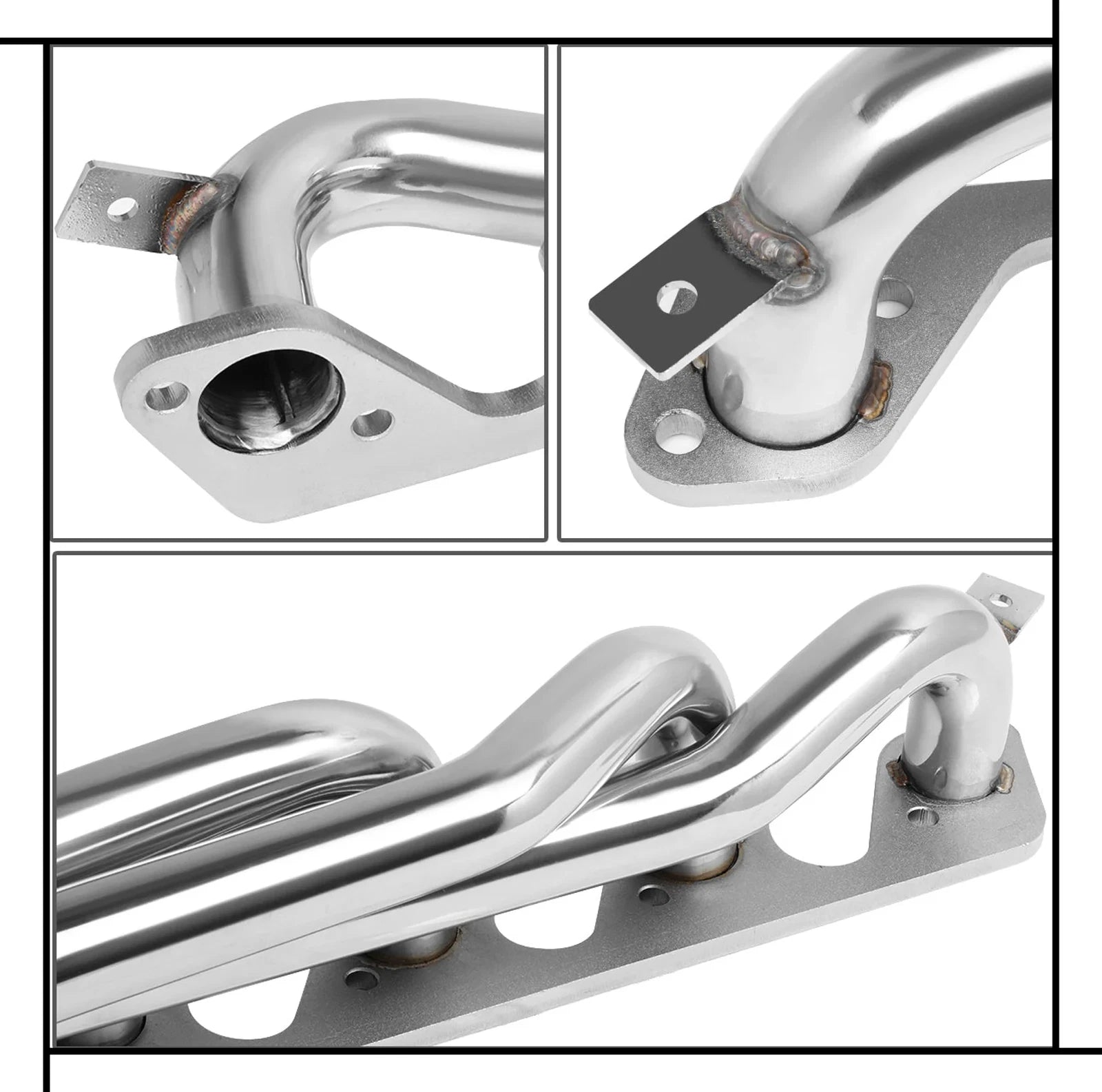 Stainless Steel Exhaust Headers for Dodge Ram 2500 3500 8.0L V10 (1996–2002)
