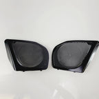 Set of 2 Gloss Black Grills for Harley-Davidson Road Glide (OEM 76001323, 76001324)