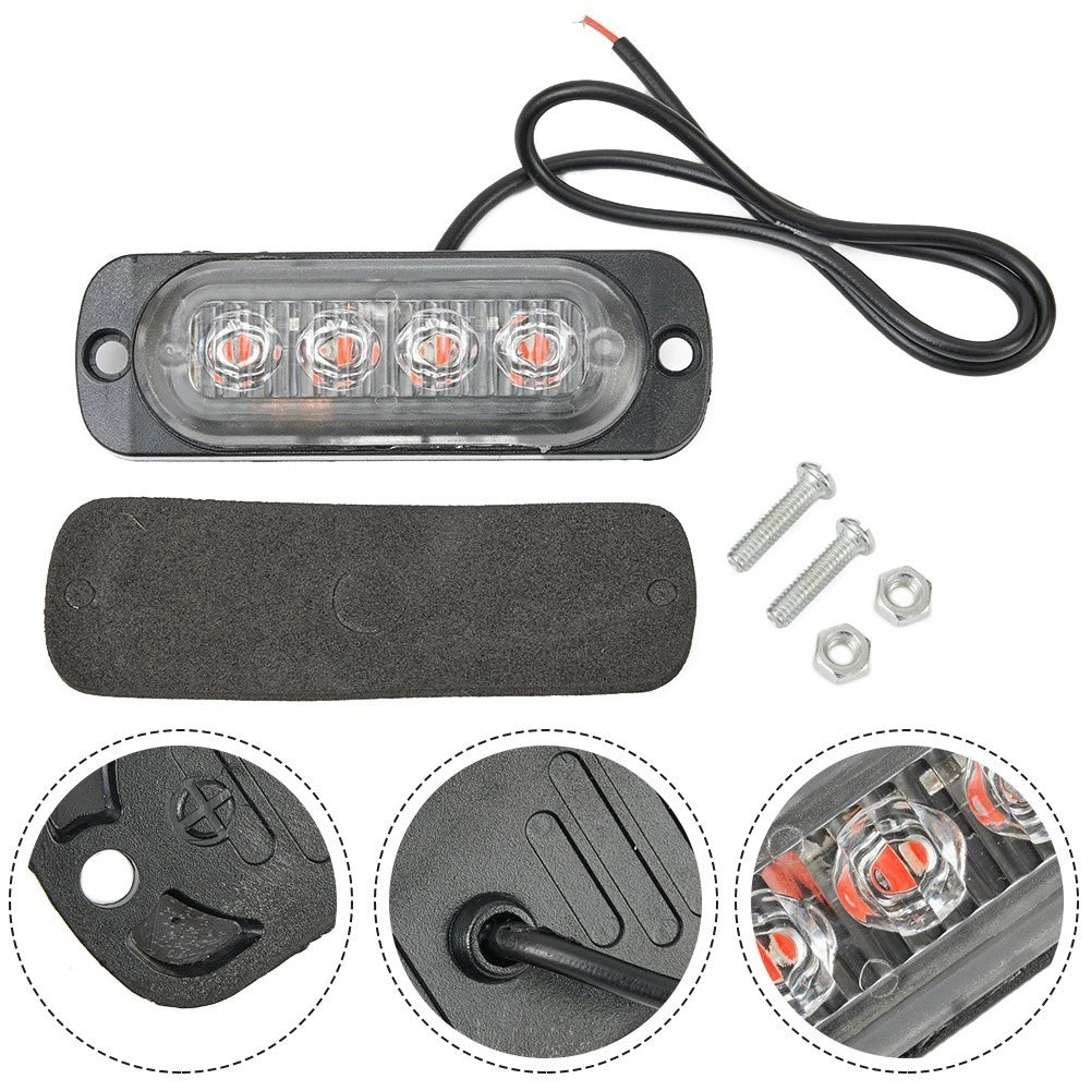 4X LED Working Light Replacement Kit for Cars (12V-24V)