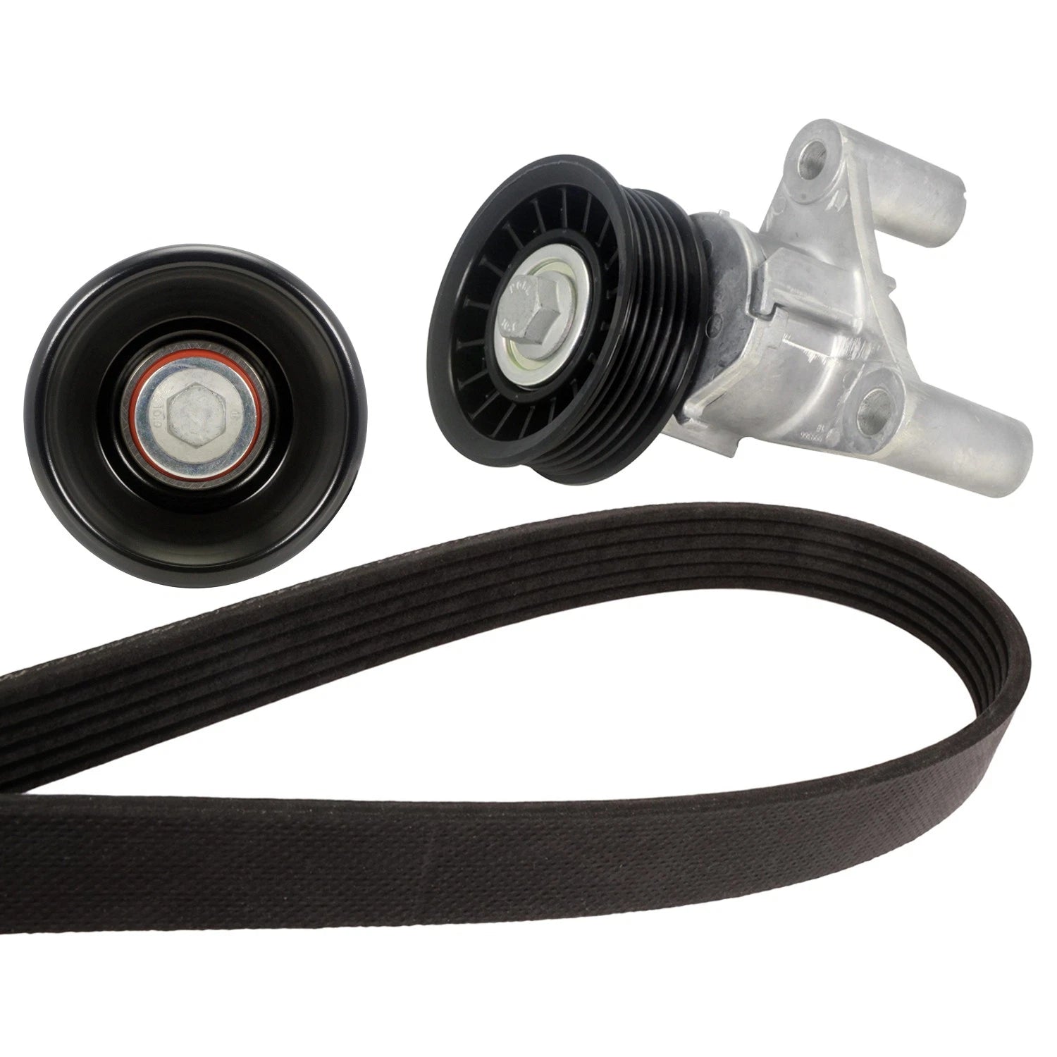Drive Belt Idler Pulley Tensioner Kit for Silverado 2500 HD, Tahoe V8 (2007–2014)