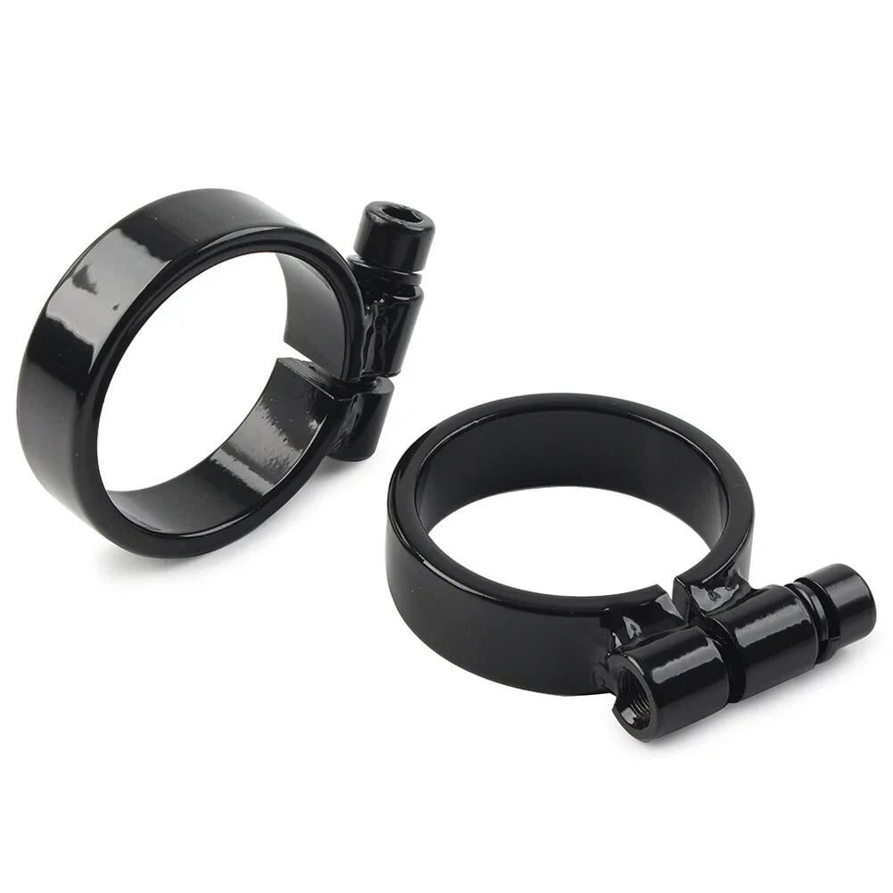 Black Exhaust Port Clamps for Harley XL Ironhead Sportster (1957-1985)