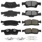 Front and Rear Metallic Brake Pads for Dodge Durango (2022)