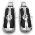 Chrome Gear Skull Footpeg for Harley Softail Slim FLSL Breakout FX (2018–2023)