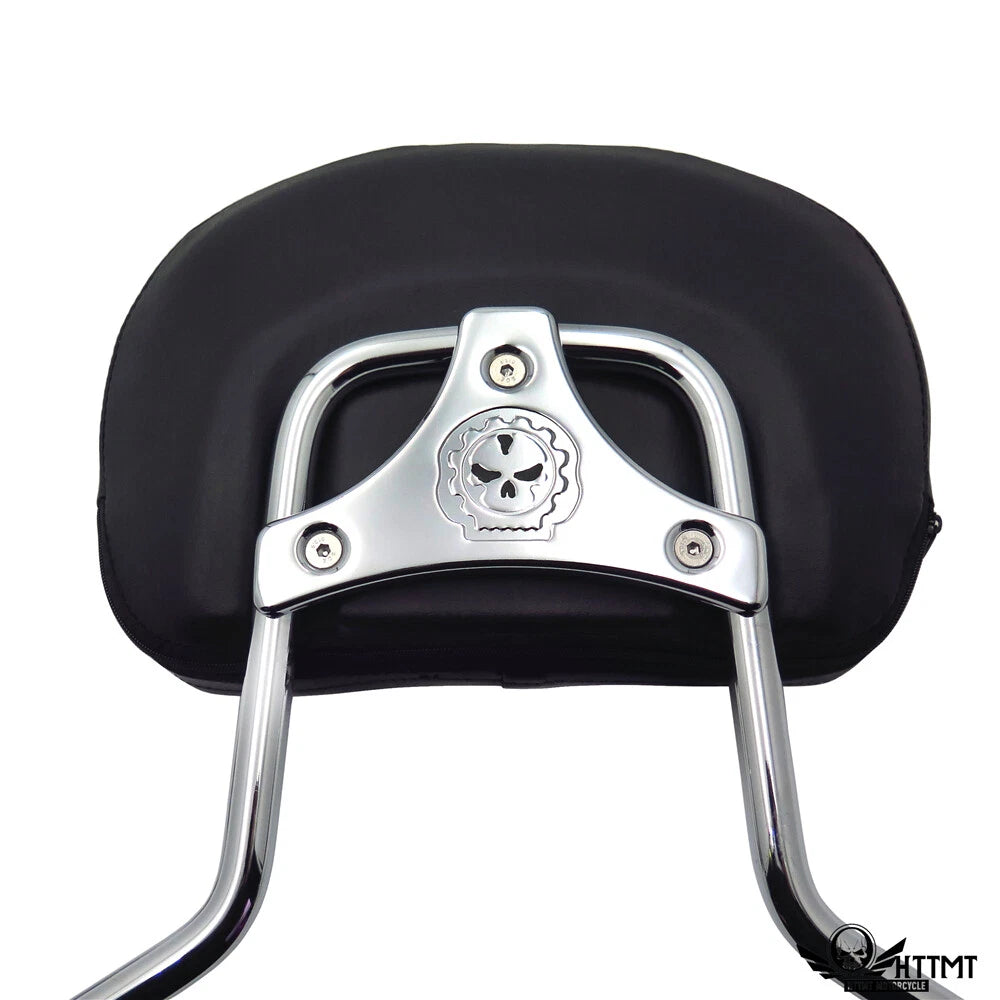 Chrome Backrest Sissy Bar Docking for Harley Touring Street Glide FLHX (1997–2008)