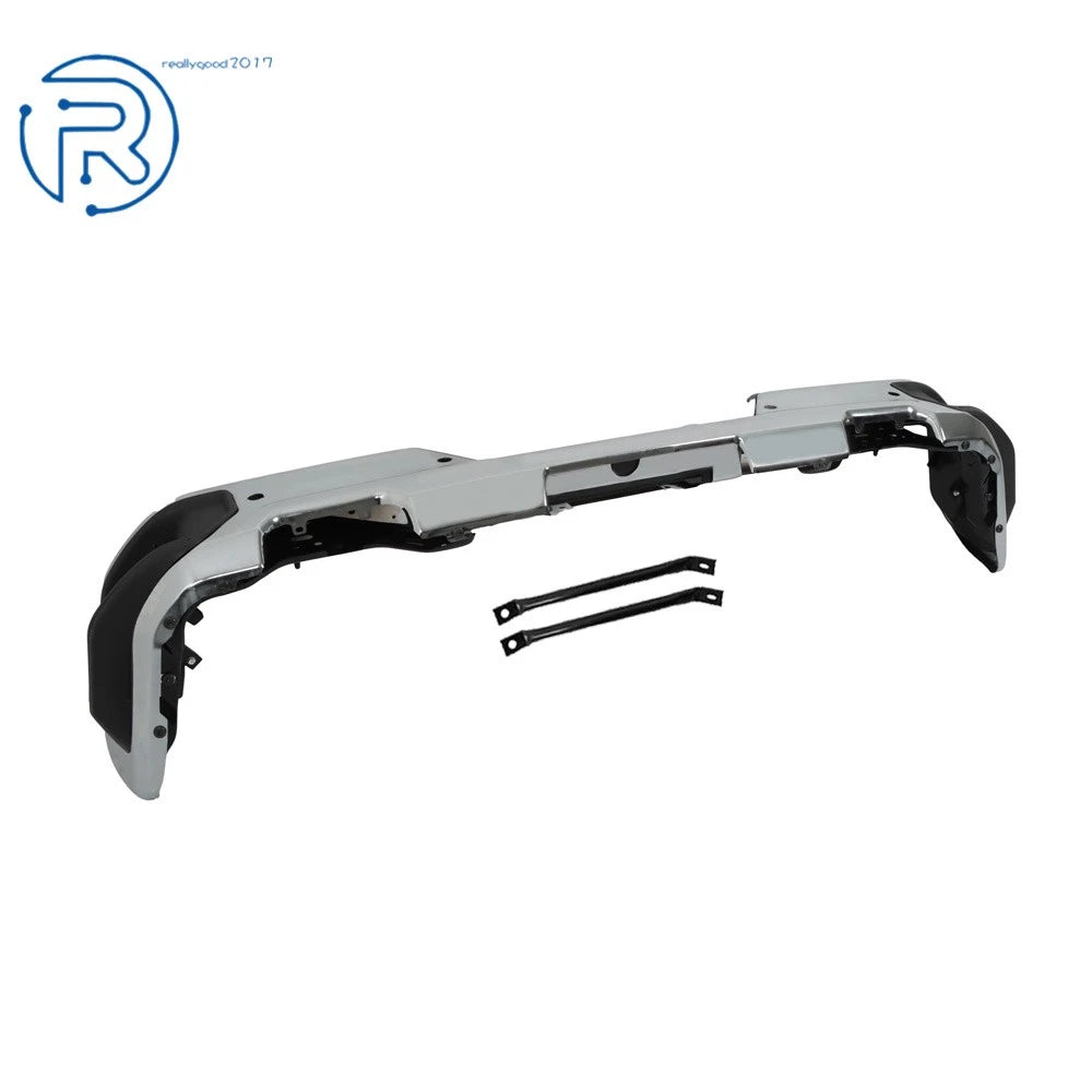 Chrome Rear Bumper Assembly for Chevy Silverado GMC Sierra 1500 (2019-2023)