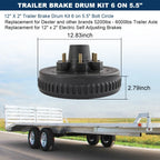 Brake Drum Kits for 5200-6000lbs (6 on 5.5" Bolt Circle)