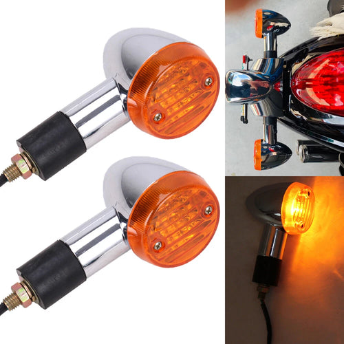 1 Pair Amber Turn Signal Light for Suzuki Boulevard C109R C50 C90 (2005–2023)