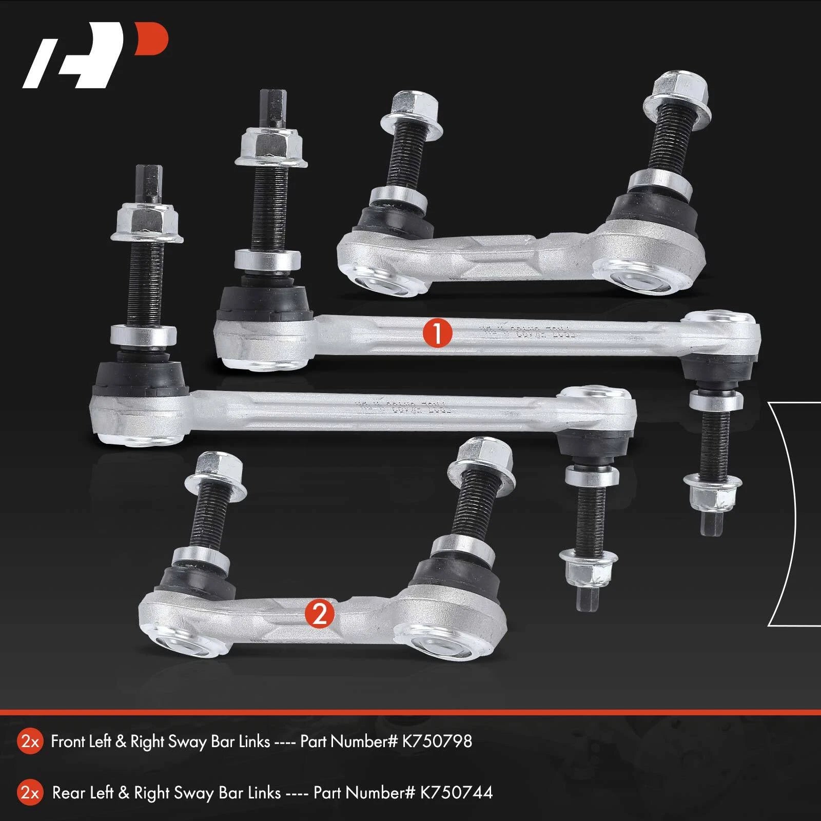 Set of 4 Sway Bar Links for Ford Mustang (2015–2019)