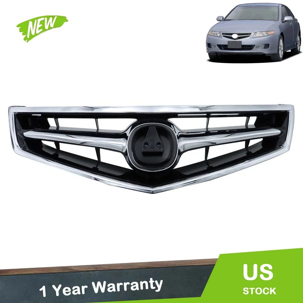 Upper Chrome Front Trim Grille for Acura TSX (2006–2008)