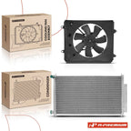 AC Condenser and Cooling Fan Assembly Kit for Honda CR-V (2012–2014)