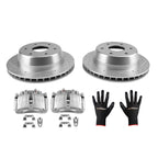 Set of 2 Rear Brake Rotors and Calipers for Cadillac Escalade ESV (2003–2006)