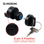 Starter Ignition Key Switch Kit for Polaris ATP 330/500 (2004–2005), Ranger 800 (2010–2017)