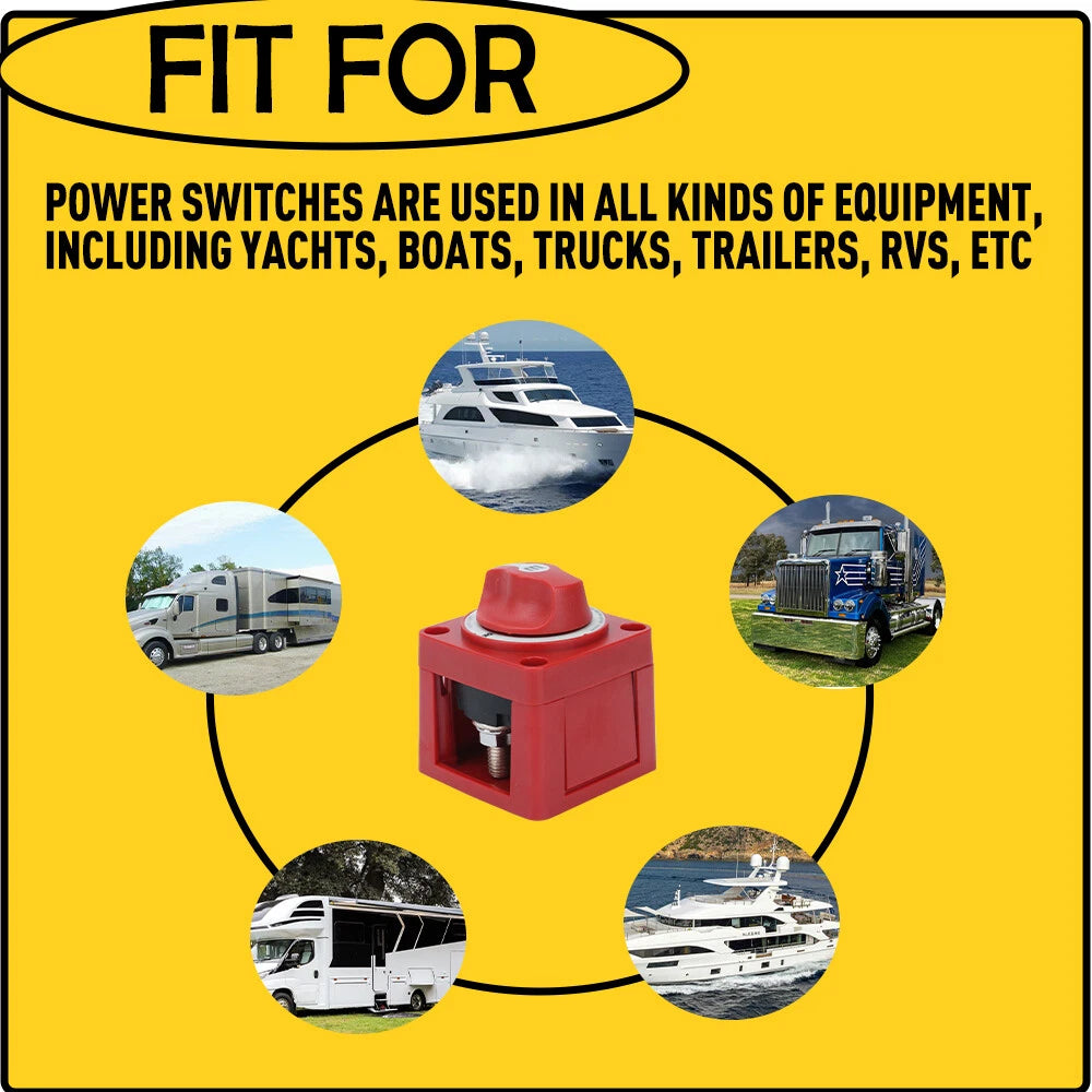 6006 Systems m-Series Mini On-Off Battery Man Switch Knob for Marine (USA)