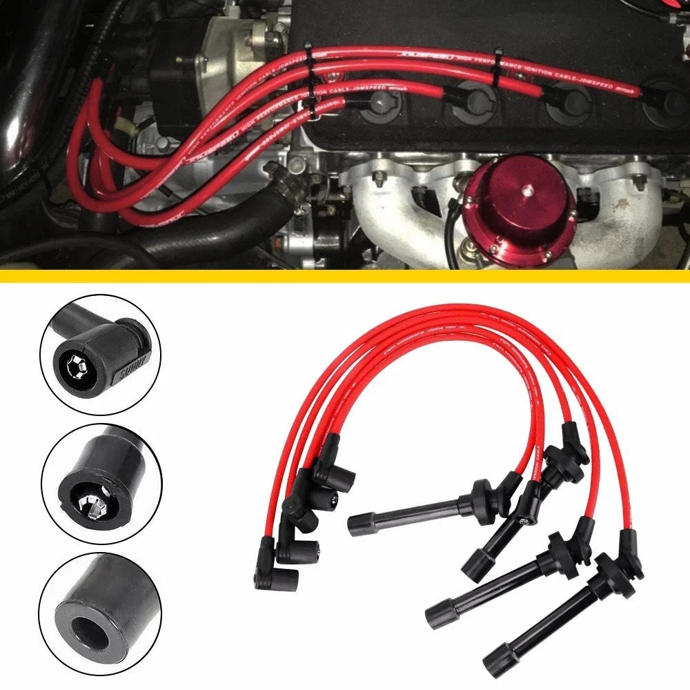 Set of 10.2mm Spark Plug Wires for Honda Accord (1994–2002) & CR-V (1997–2001)
