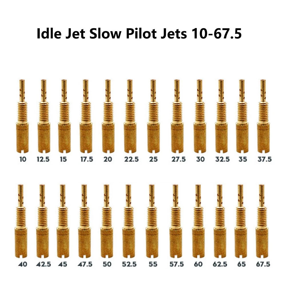 24pcs Idle Jet Slow Pilot Jets #10-67.5 for Mikuni TM VM28/486 HSR42/45/48