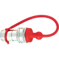 Set of 2 Dust Caps 1/2'' Red for Agripak TM12LR