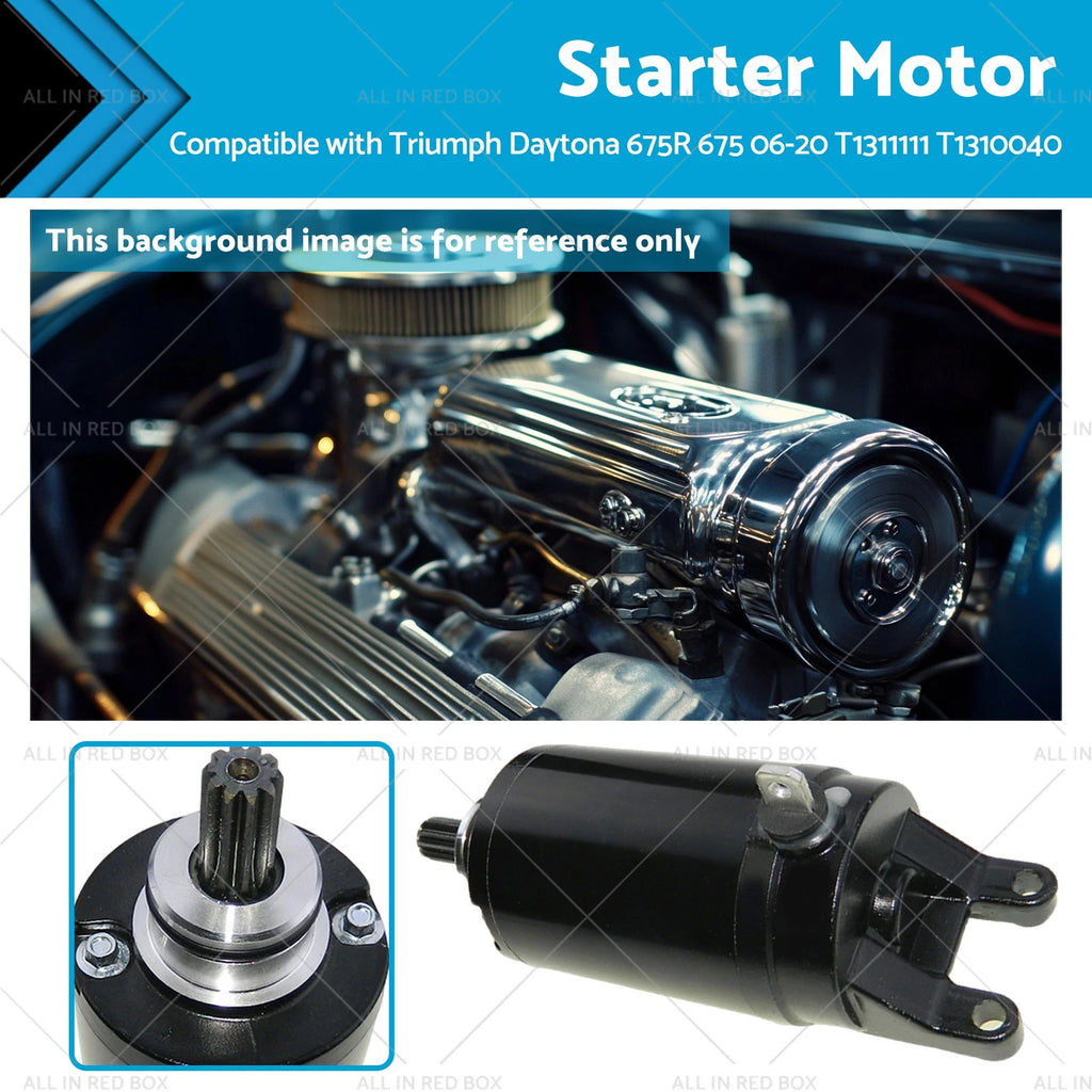 Starter Motor for Triumph Daytona 675R 675 (2006–2020) T1311111 T1310040