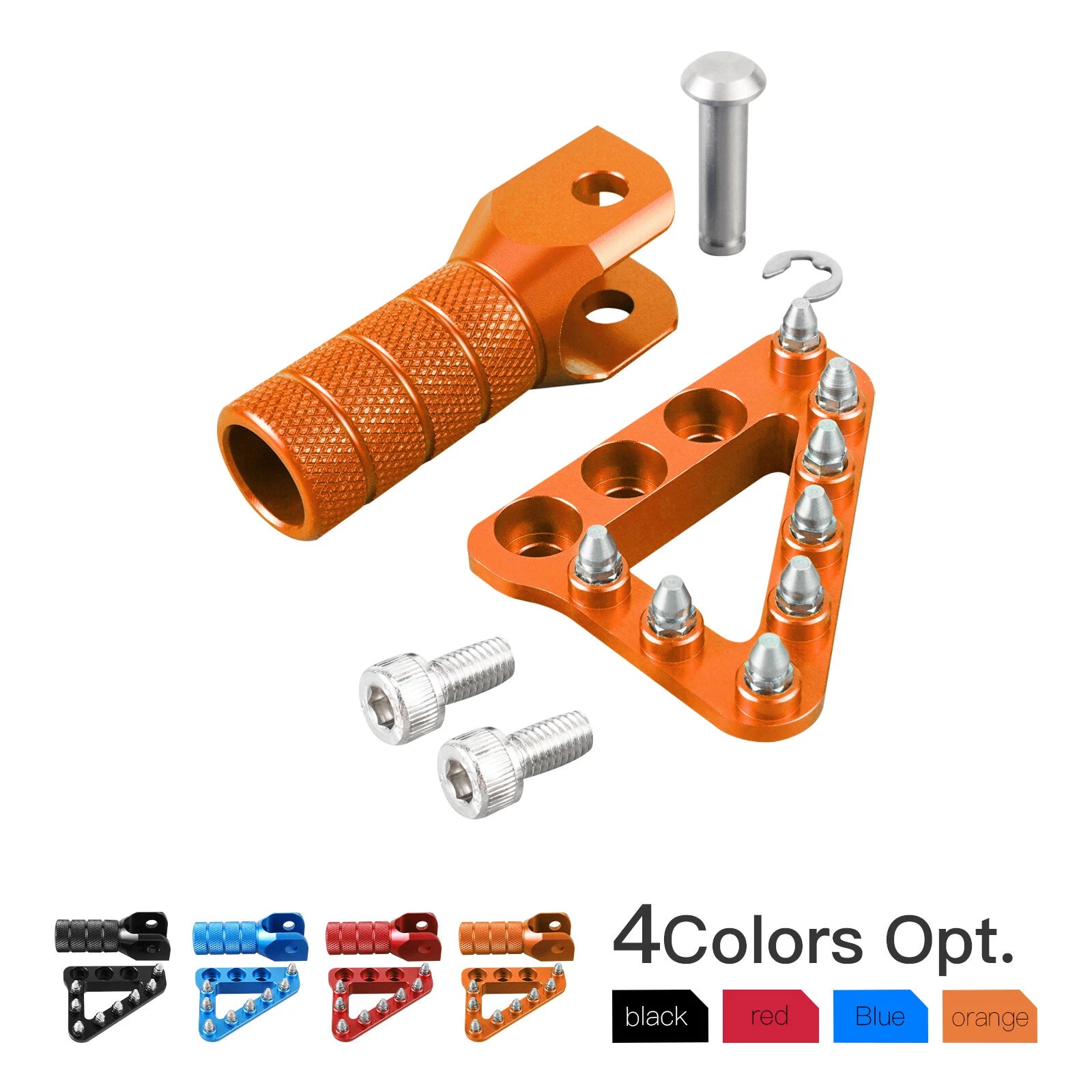 CNC Brake Pedal Plate + Shift Lever Tip for KTM 250 300 500 XC XCW EXC F (2004–2016)