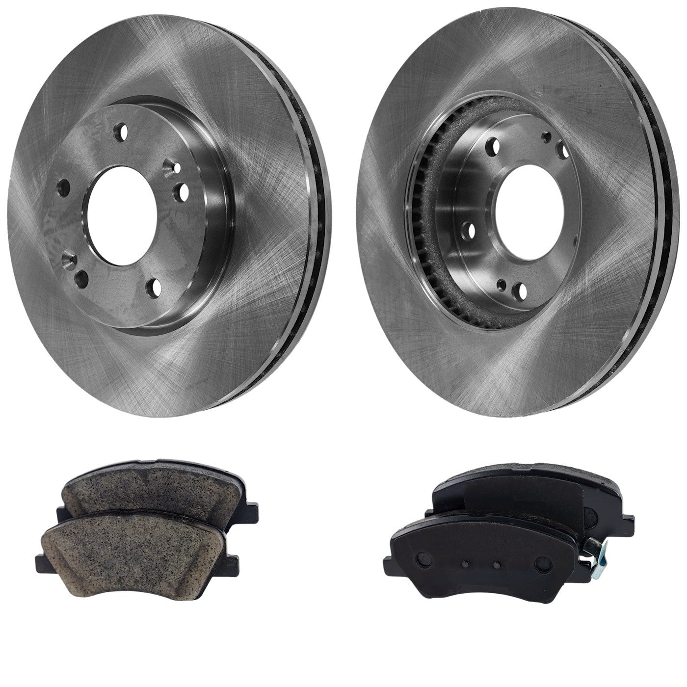 Front Brake Disc Rotors and Pads Kit for Kia Rio (2019–2020)