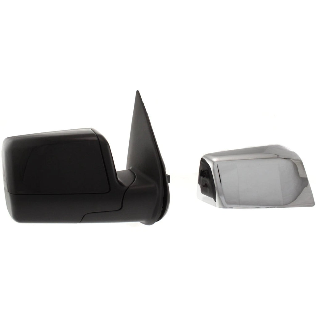 Set of 2 Heated Manual Fold Power Mirrors for Ford Explorer (2006–2010) Chrome