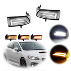 Clear Sequential LED Mirror Signal Lights for Subaru Impreza WRX STi (2012–2021)