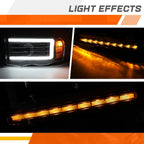 LED DRL Bar Projector Headlights for Dodge Ram 1500-3500 (2002–2005)
