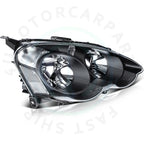 Set of 2 Black Housing Headlights Assembly for Acura RSX (2002–2004)