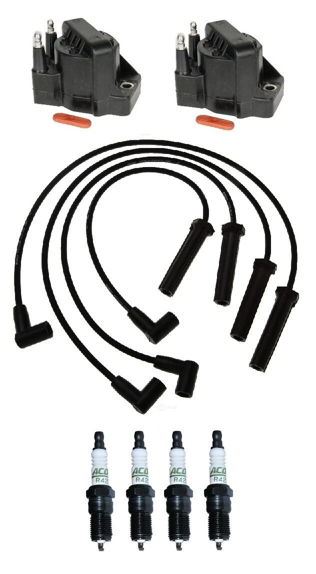2X Ignition Wires & 4 Spark Plugs Kit for Chevy Cavalier 2.2L (1998–2000)