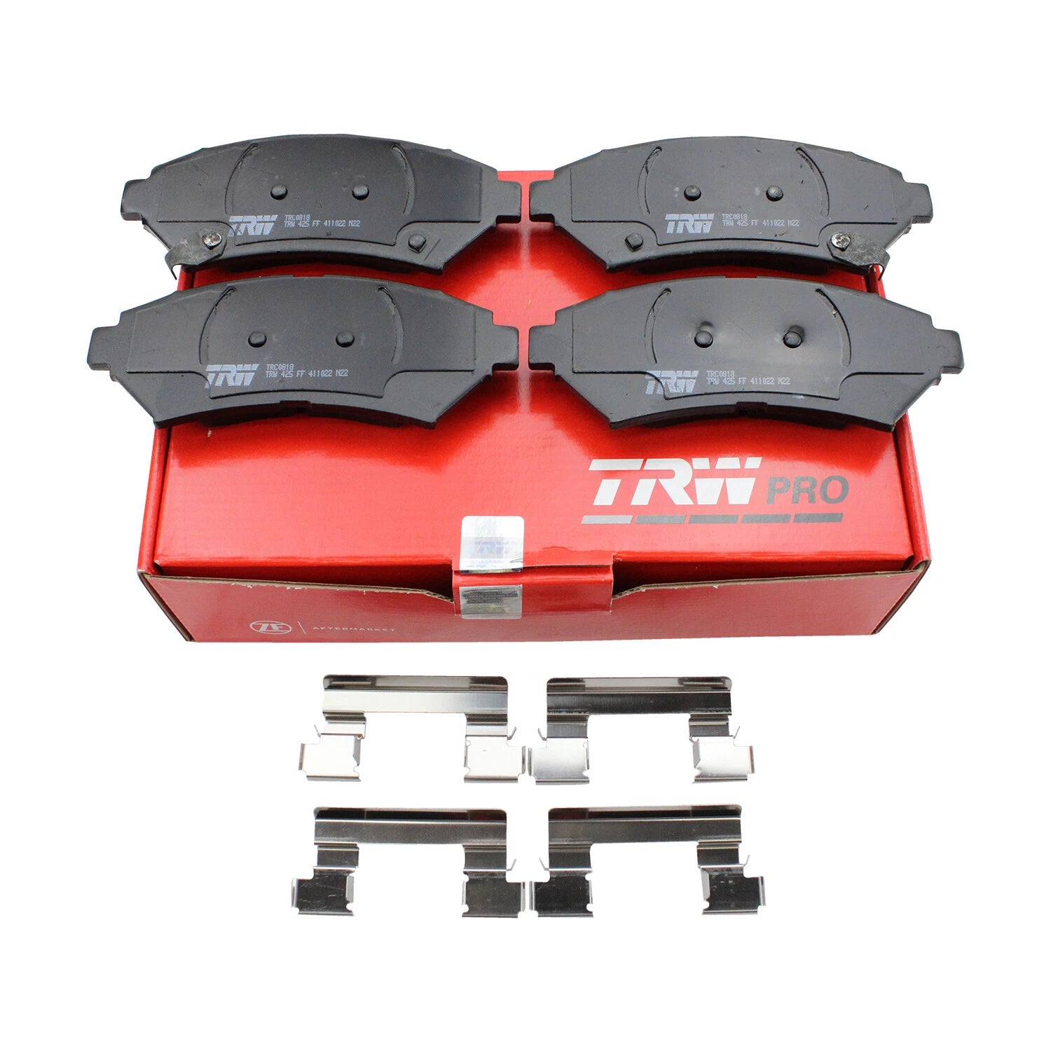 Set of 4 TRW Pro Front Ceramic Brake Pads for Buick Chevy Pontiac Cadillac Oldsmobile