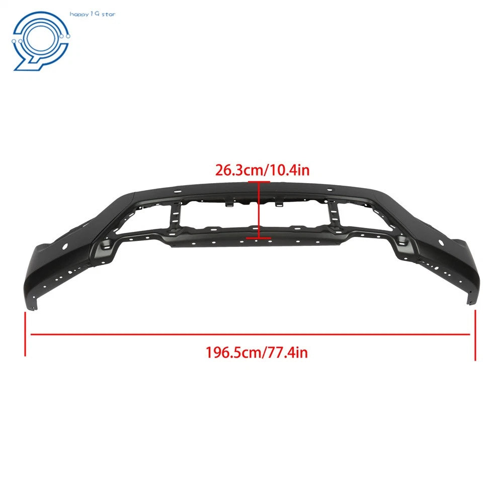 Front Bumper Split for Ford F-150 (2021-2023) with 4 Sensor Holes Steel