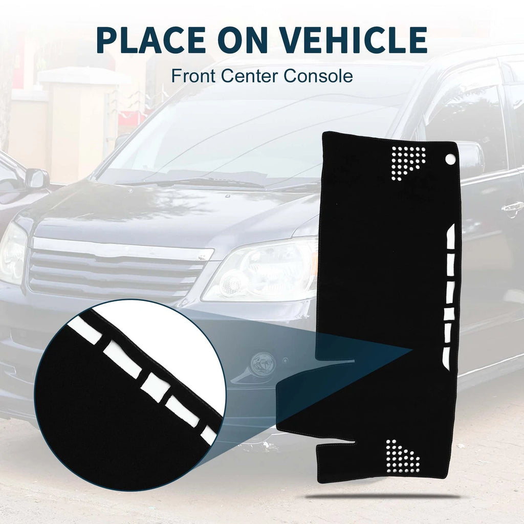 Dashboard Cover Mat for Toyota Voxy Noah (2022–2024) with Sticker Black