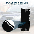 Dashboard Cover Mat for Toyota Voxy Noah (2022–2024) with Sticker Black