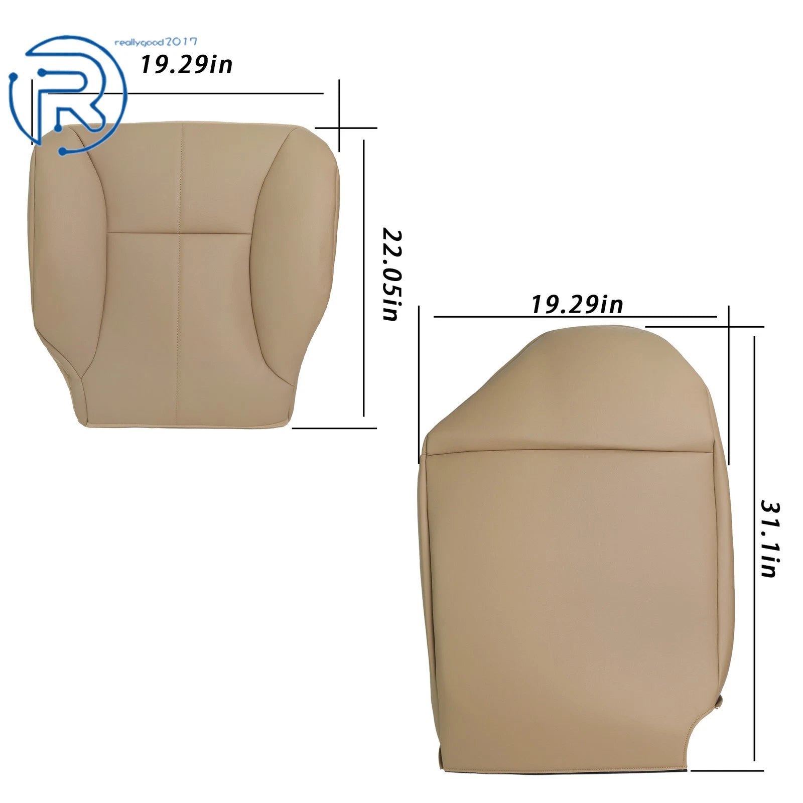 Set of 2 Durable Seat Covers for Dodge Ram 1500 2500 SLT (1998–2002)