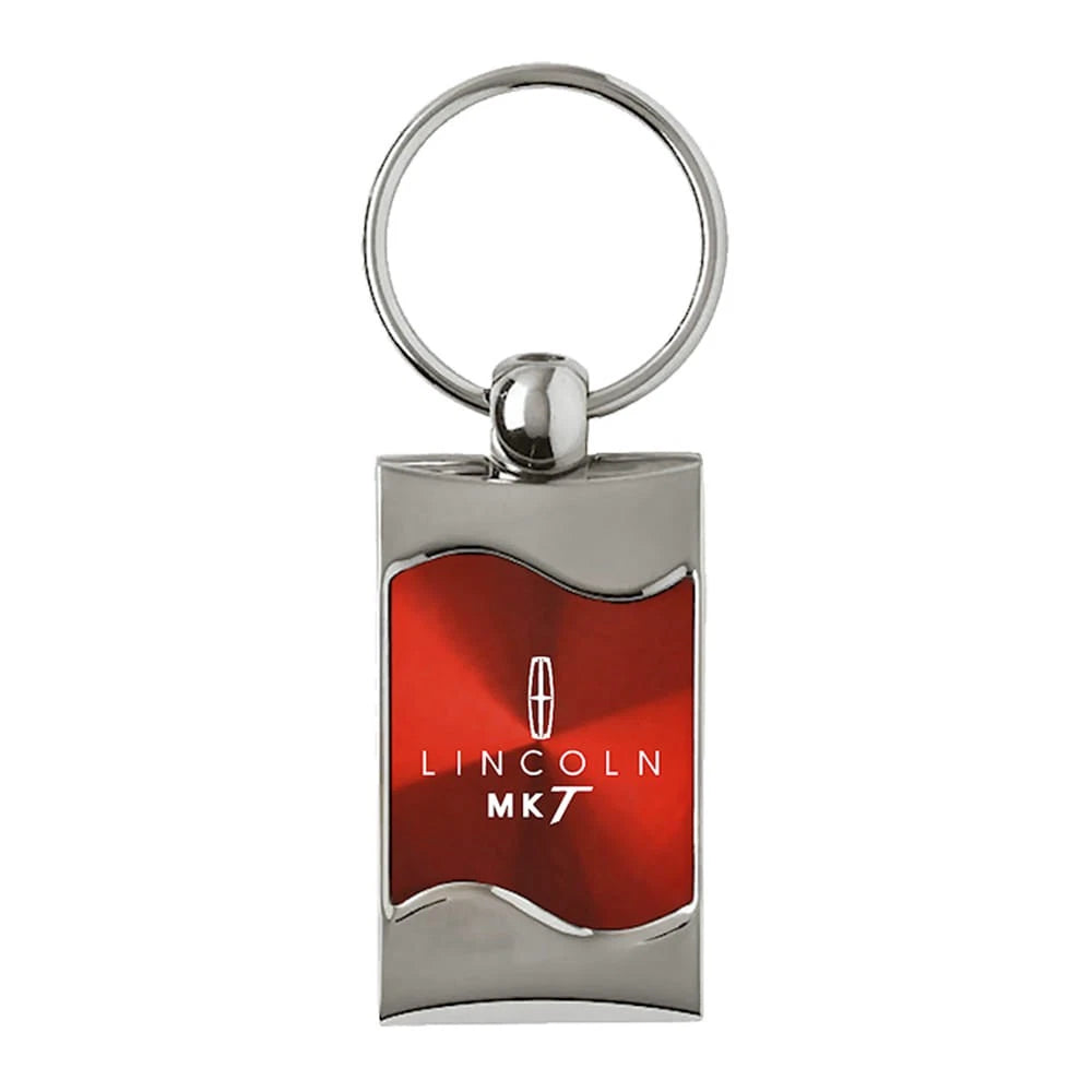 Red Rectangular Wave Keychain - Officially Licensed for Lincoln MKT