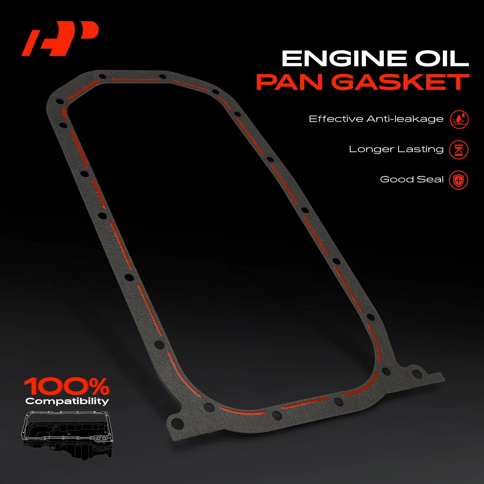Engine Oil Pan Gasket Set for Hyundai Accent, Kia Rio (2005–2011)