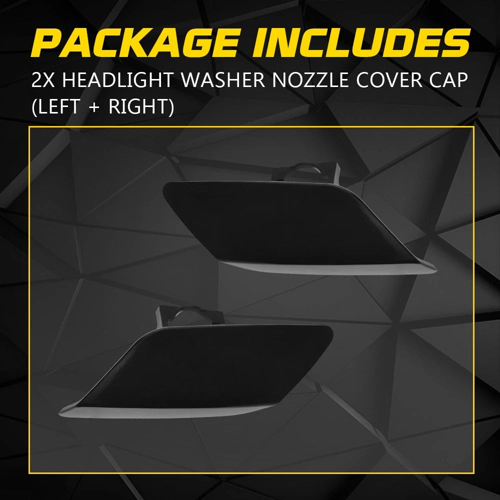 Headlight Washer Jet Spray Cover Cap Set for BMW 328i 335i 335is (2011â2013)