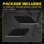 Headlight Washer Jet Spray Cover Cap Set for BMW 328i 335i 335is (2011â2013)
