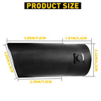 Matte Black Stainless Steel Exhaust Pipe Tail Muffler Tip for