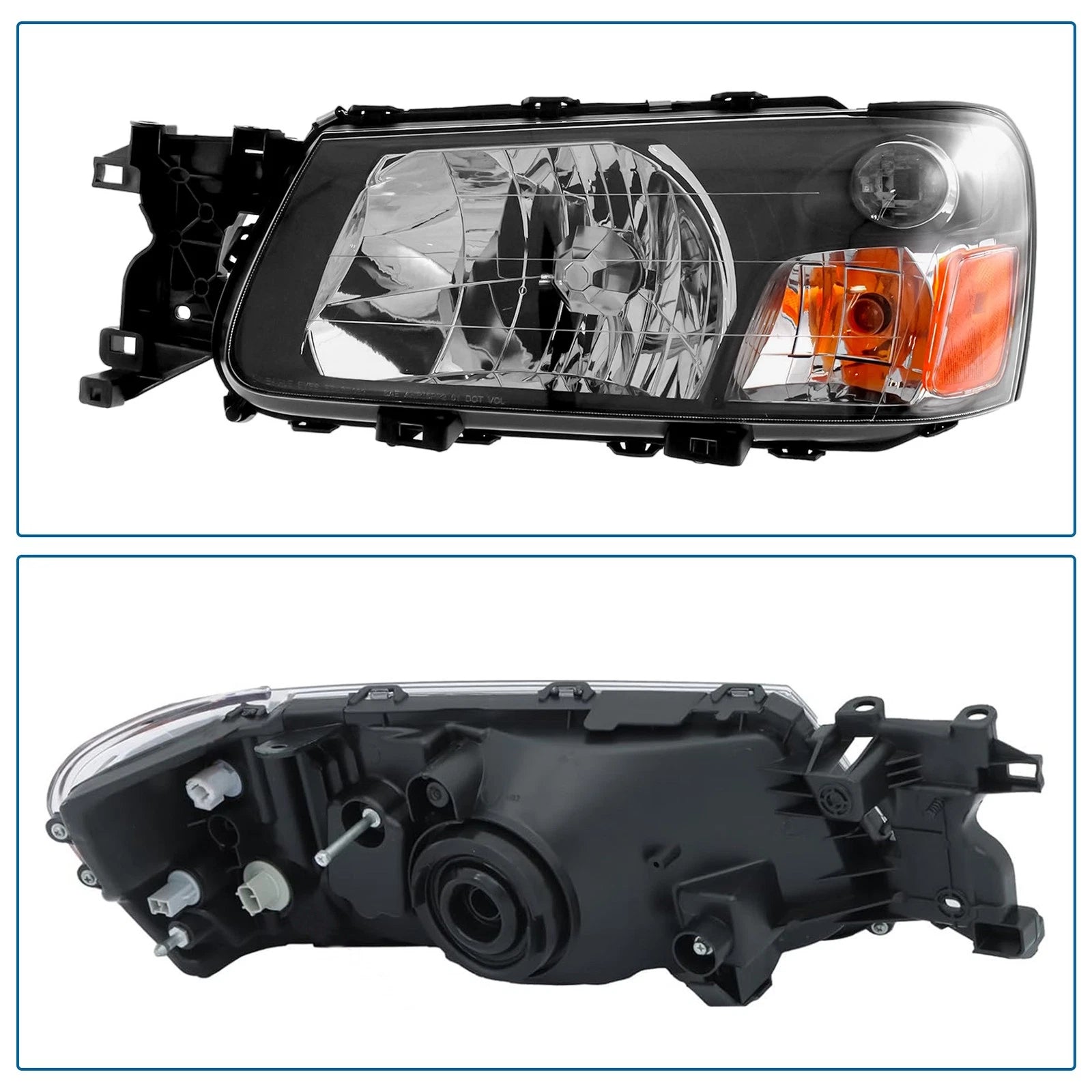 Headlight Set for Subaru Forester (2003-2004)