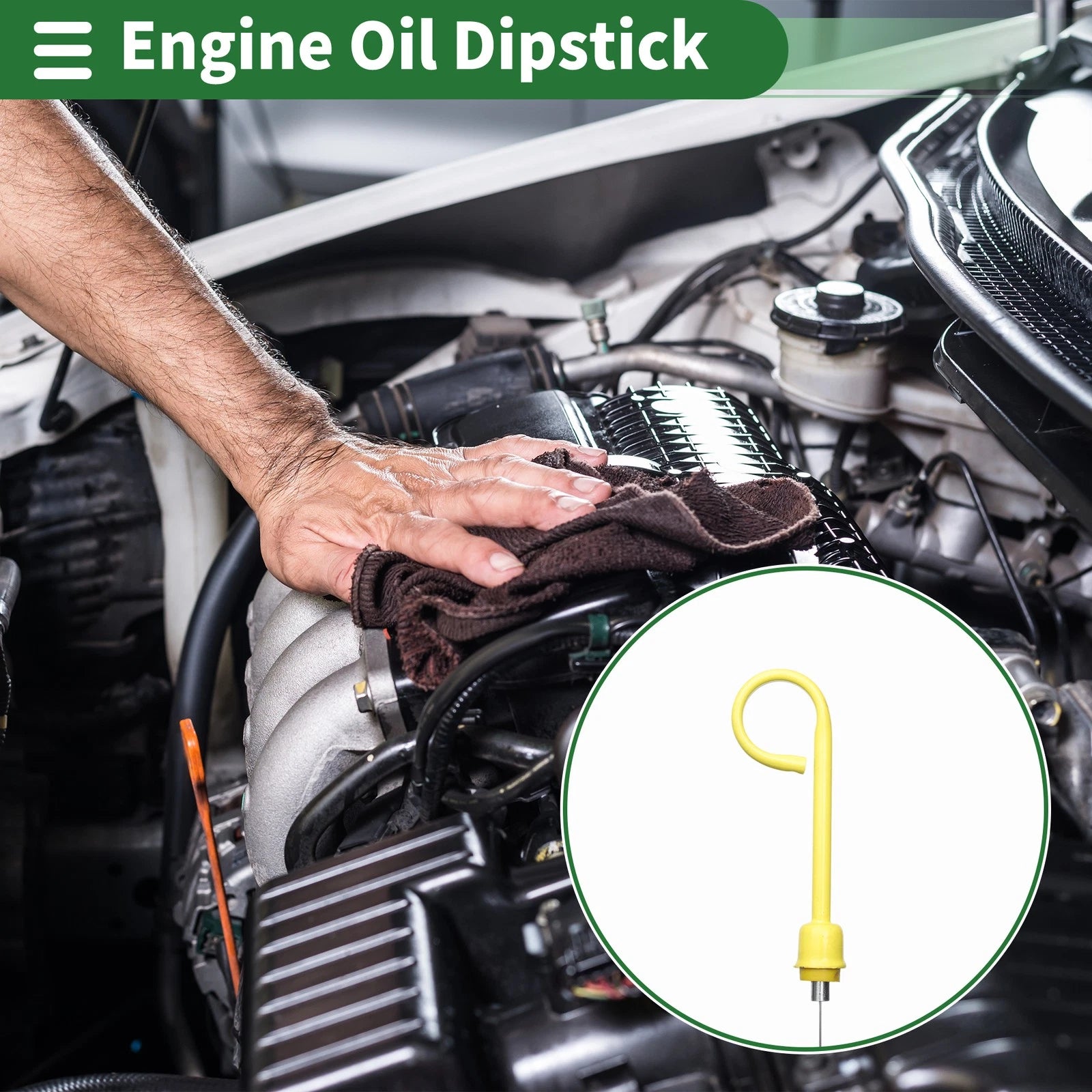 Oil Level DipStick No.F4TZ6750DA for Ford F-150 3.5L (2018–2025)