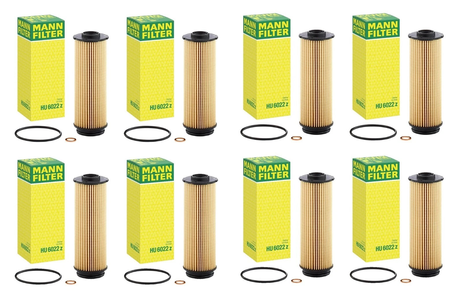 Set of 8 Engine Oil Filters for BMW E89 F22 F23 F30 F32 F33 F34 F36 G05 G07